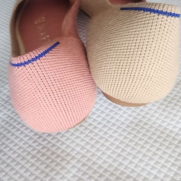 Rothy's Marta Ferri Pink Flats and Loafers with Elegant Silhouette - Picture 3 of 11